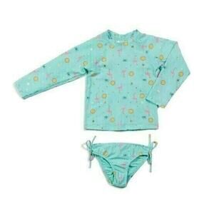 $66 EGG by SUSAN LAZAR Kaitlyn Two-Piece Swim Bathing Suit NEW SPF 50+Guard 2T